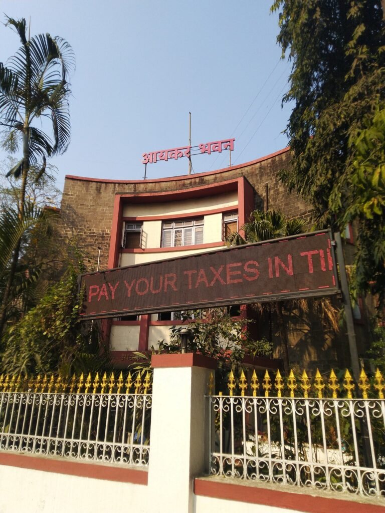 Aaykar Bhavan, the Income Tax Department building near Sadhu Vaswani Chowk in Pune