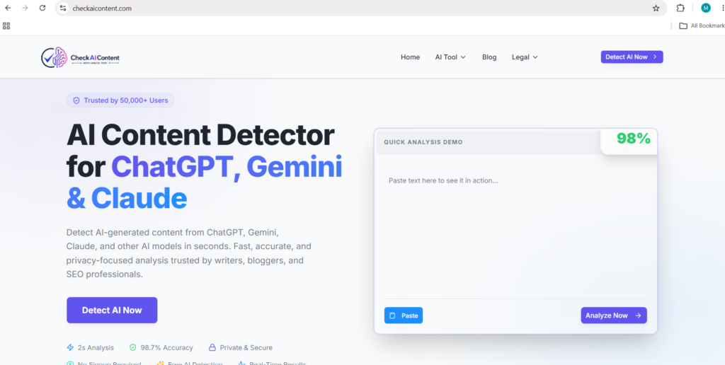 checkaicontent screenshot
