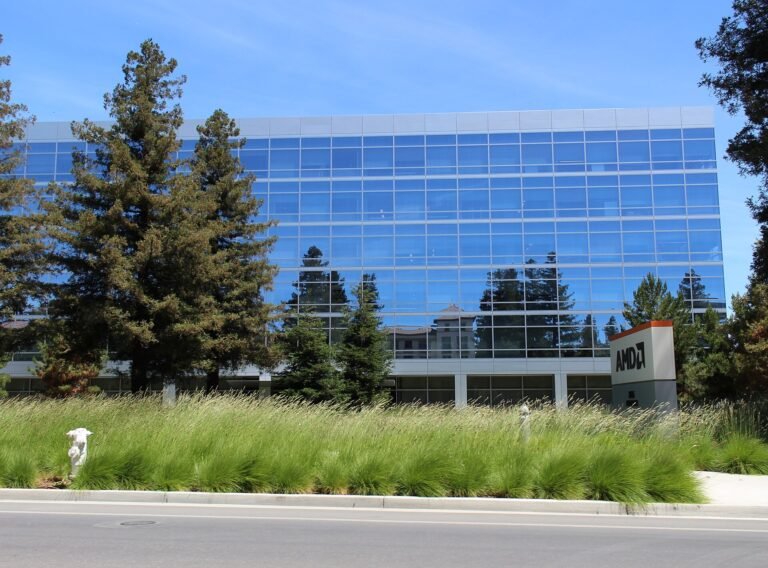 Glass office building at 2485 Augustine Drive in Santa Clara, California