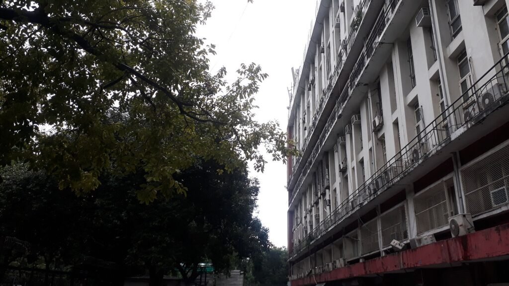 Shastri Bhawan, a large central government office building on Dr Rajendra Prasad Road in New Delhi