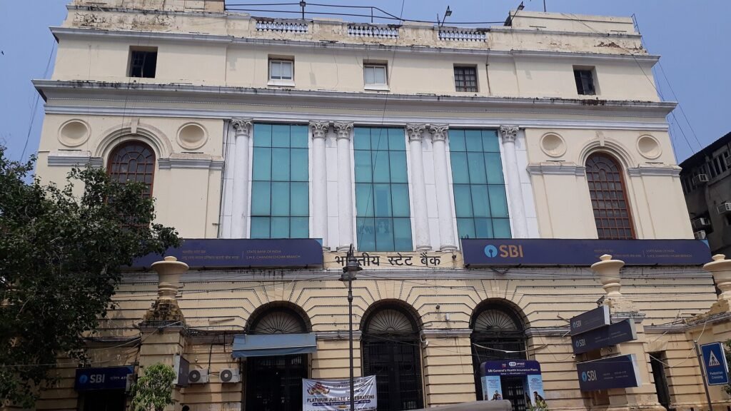 State Bank of India's Chandni Chowk branch, a heritage building in Old Delhi