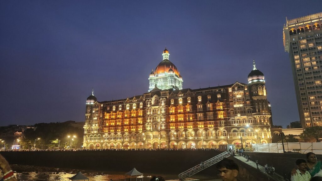 The Taj Mahal Palace Hotel in Mumbai seen from the waterfront