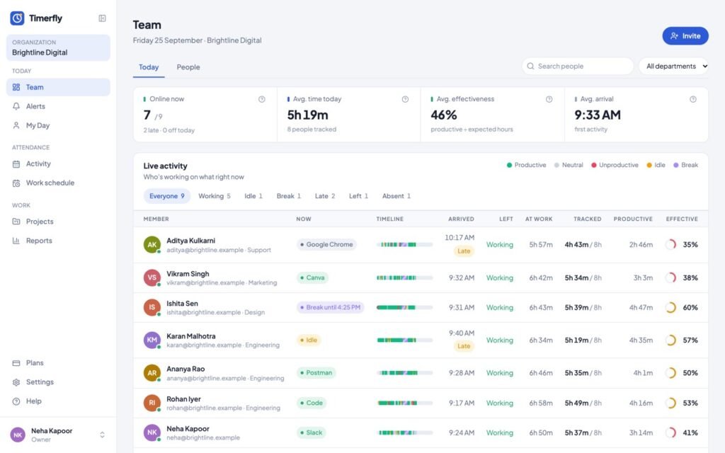 Timerfly screenshot