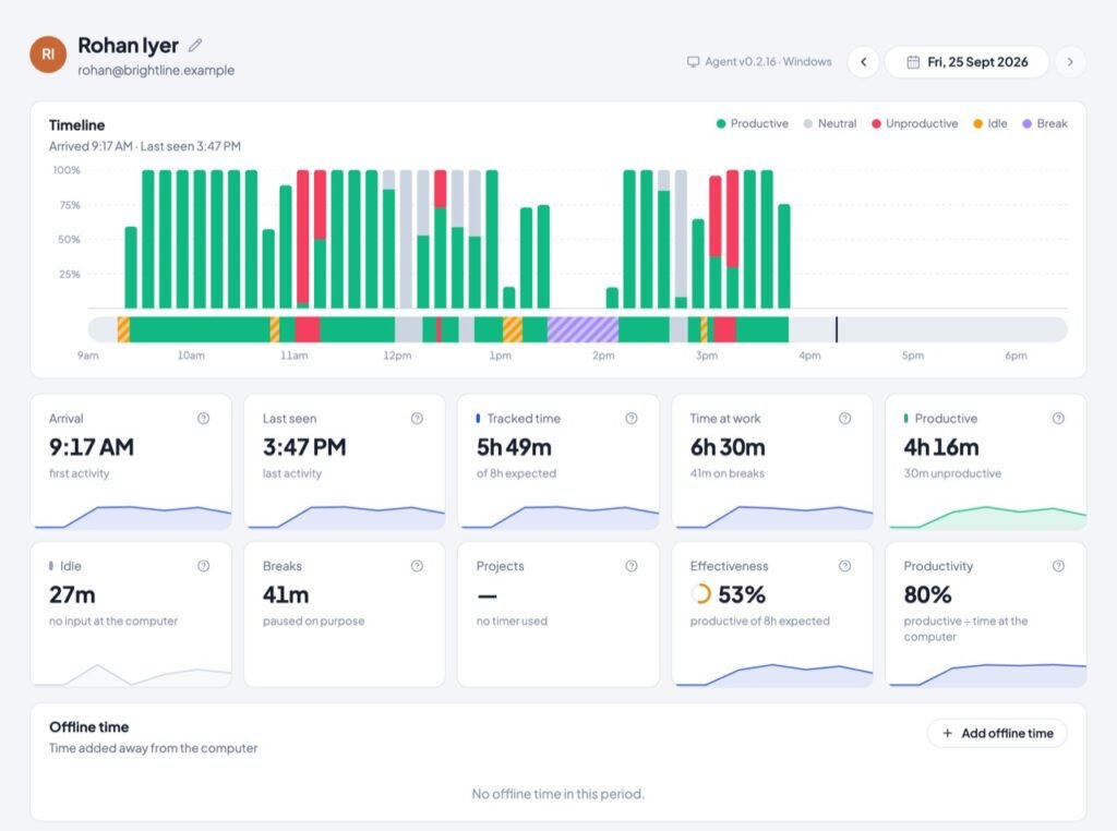 Timerfly screenshot